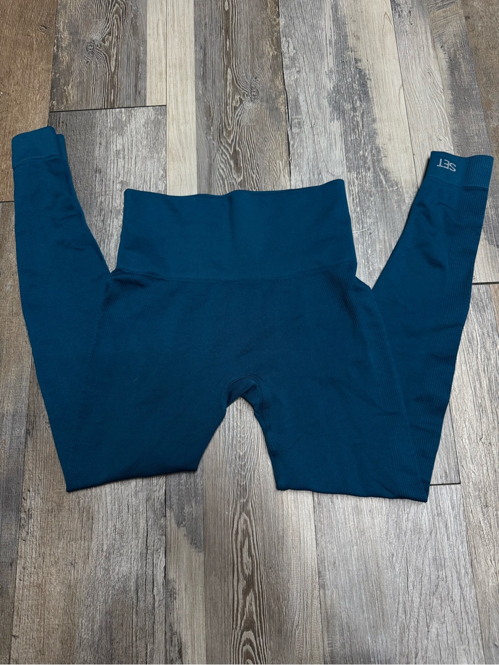 SET Active Kids Seamless Leggings - Teal Blue